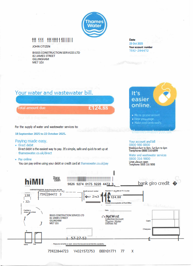  Minol USA business utility bill 